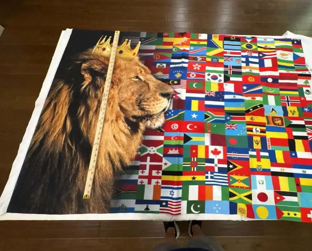 Lion of Judah Christian Worship Flag 56 x 38